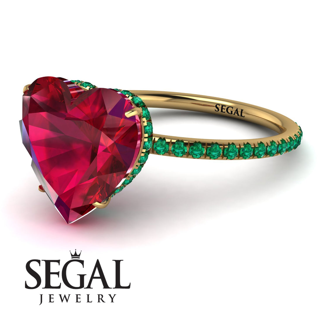 Heart Shape Ruby Ring - Noelle No. 25